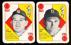 1951 Topps Bb Red Backs- 2 Diff