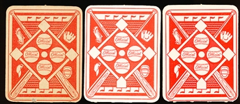 1951 Topps Bb Red Backs- 3 Diff