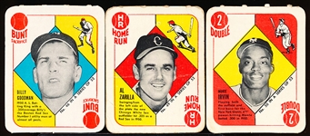 1951 Topps Bb Red Backs- 3 Diff