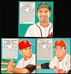 1952 Red Man Baseball No Tabs- 3 Diff