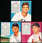 1952 Red Man Baseball No Tabs- 3 Diff