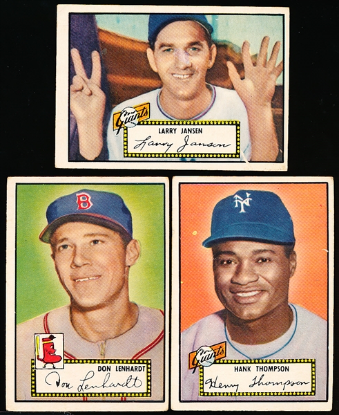 1952 Topps Baseball- 3 Diff Black Back Low#’s