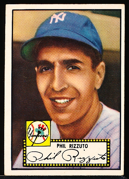 1952 Topps Baseball- #11 Phil Rizzuto, Yankees- Black back