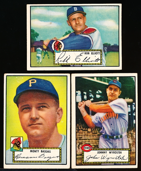 1952 Topps Baseball- 3 Diff Black Back Low#’s