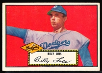 1952 Topps Baseball- #20 Billy Loes, Dodgers-Black back.