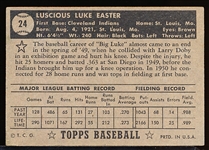 1952 Topps Baseball- #24 Luke Easter, Cleveland