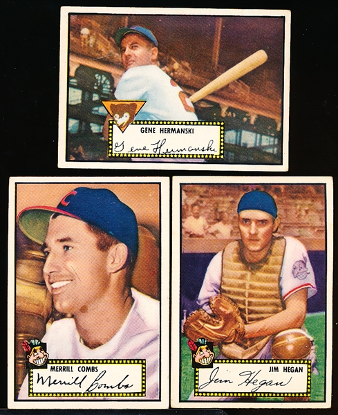 1952 Topps Baseball- 3 Diff Black Back Low#’s