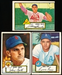 1952 Topps Baseball- 3 Diff Black Back Low#’s