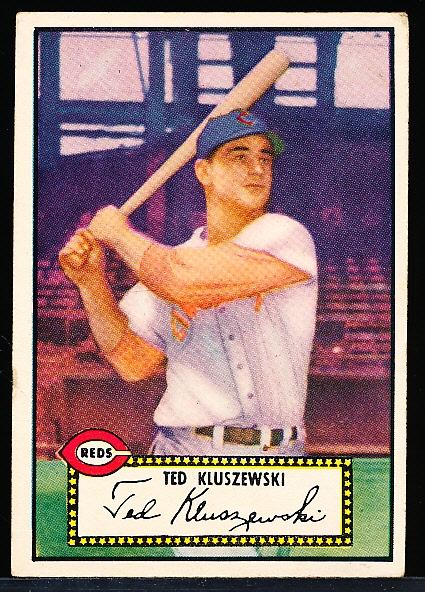 1952 Topps Bb- #29 Ted Kluszewski, Reds- Black Back