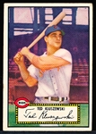 1952 Topps Bb- #29 Ted Kluszewski, Reds- Black Back