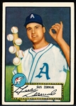 1952 Topps Bb- #31 Zernial, A’s- Black Back