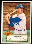 1952 Topps Bb- #37 Duke Snider, Dodgers- Black Back