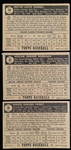 1952 Topps Baseball- 3 Diff Black Back Low#’s