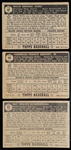 1952 Topps Baseball- 3 Diff Black Back Low#’s