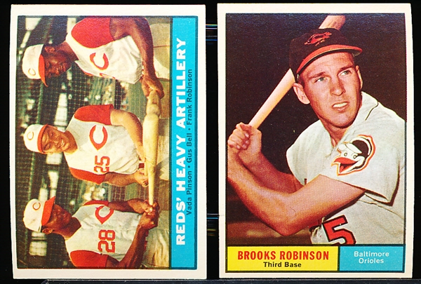1961 Topps Baseball- 2 Diff