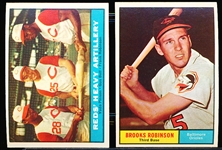 1961 Topps Baseball- 2 Diff