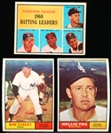 1961 Topps Baseball- 3 Diff