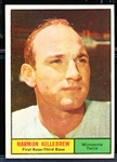 1961 Topps Baseball- #80 Harmon Killebrew, Twins