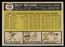 1961 Topps Baseball- #141 Billy Williams RC, Cubs