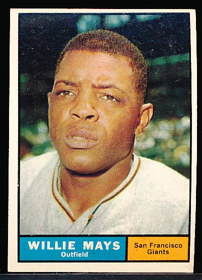 1961 Topps Baseball- #150 Willie Mays, Giants