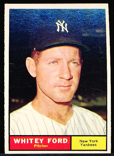 1961 Topps Baseball- #160 Whitey Ford, Yankees