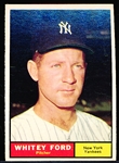 1961 Topps Baseball- #160 Whitey Ford, Yankees
