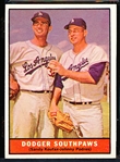 1961 Topps Baseball- #207 Koufax/Podres