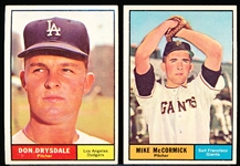 1961 Topps Baseball- 2 Diff