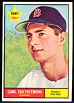 1961 Topps Baseball- #287 Carl Yastrzemski, Red Sox- 2nd Year Card