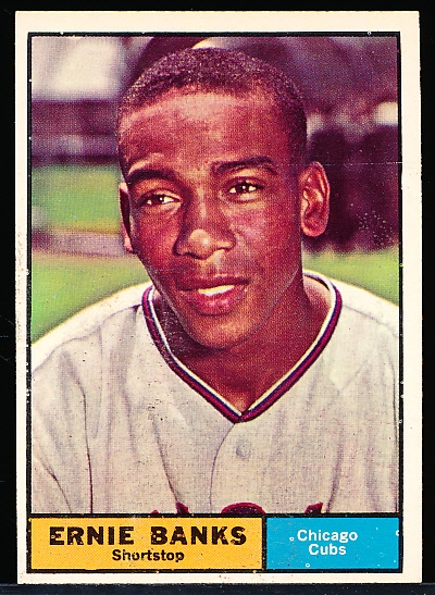 1961 Topps Baseball- #350 Ernie Banks, Cubs