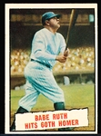 1961 Topps Baseball- #401 Babe Ruth 60th Homer