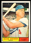 1961 Topps Baseball- #443 Duke Snider, Dodgers