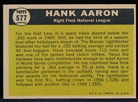 1961 Topps Baseball- #475 Mickey Mantle MVP