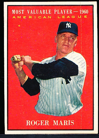 1961 Topps Baseball- #478 Roger Maris MVP