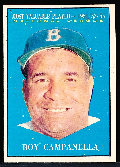 1961 Topps Baseball- #480 Roy Campanella MVP