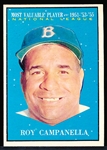 1961 Topps Baseball- #480 Roy Campanella MVP