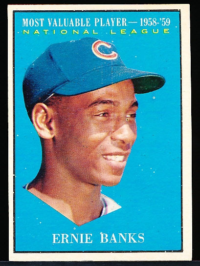 1961 Topps Baseball- #485 Banks MVP