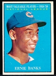 1961 Topps Baseball- #485 Banks MVP