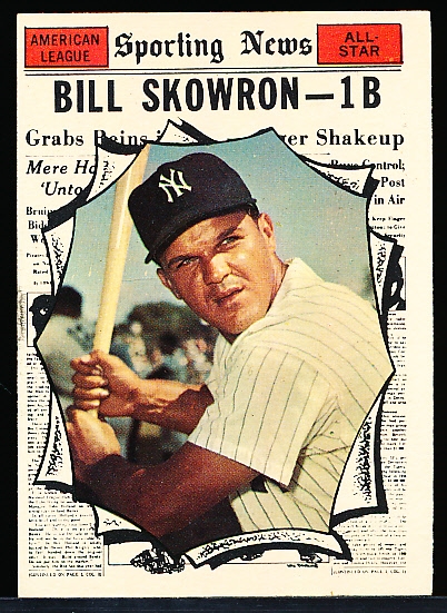 1961 Topps Baseball- #568 Bill Skowron AS- Hi#