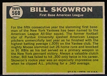 1961 Topps Baseball- #568 Bill Skowron AS- Hi#