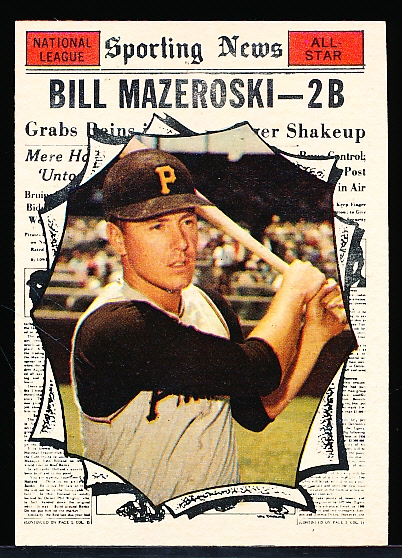 1961 Topps Baseball- #571 Bill Mazeroski AS- Hi#
