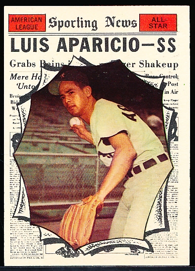 1961 Topps Baseball- #574 Luis Aparicio AS- Hi#