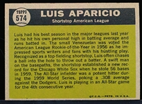 1961 Topps Baseball- #574 Luis Aparicio AS- Hi#