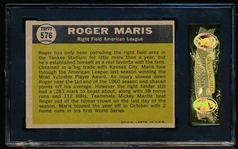 1961 Topps Baseball- #576 Roger Maris AS- Hi#- SGC 70 (Ex+)