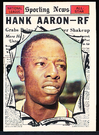 1961 Topps Baseball- #577 Hank Aaron AS- Hi#