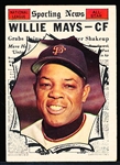 1961 Topps Baseball- #579 Willie Mays AS- Hi#