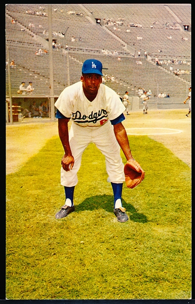 1959 Los Angeles Dodgers MLB Color Postcards- John Roseboro