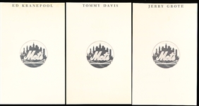 1967 New York Mets MLB Color Team Issue 3-½” x 5-½” Photos- 3 Diff.