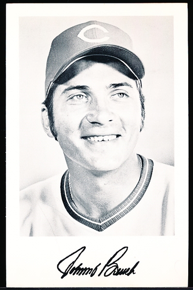 1970’s Cincinnati Reds MLB B/W Team Issue Postcard- Johnny Bench
