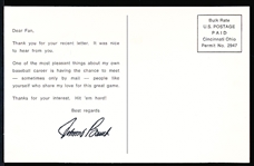 1970’s Cincinnati Reds MLB B/W Team Issue Postcard- Johnny Bench
